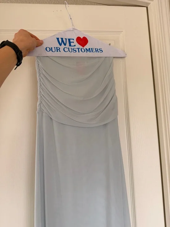 Meshki Light Blue Chiffon Matching Set - Picture 3 of 7